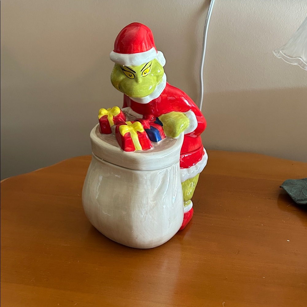 Grinch Holiday Cookie Jar